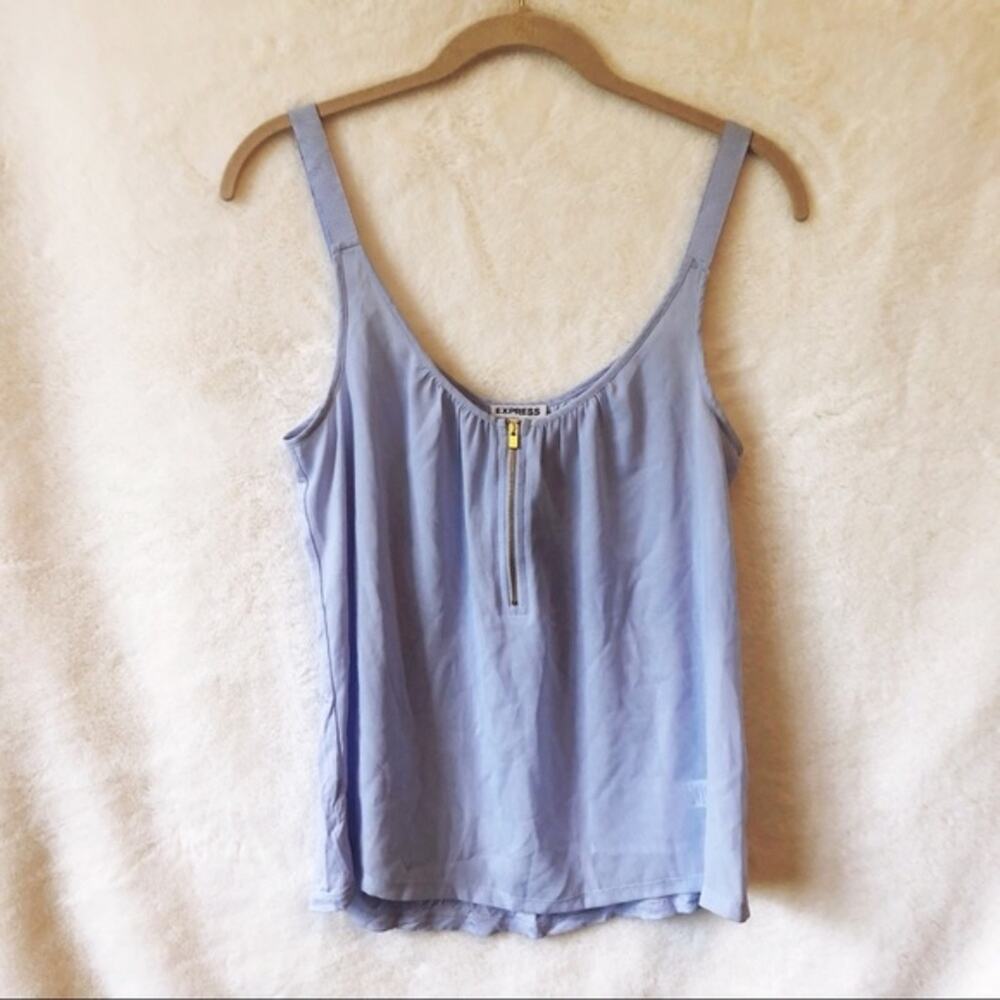 Express Lavender Front Zip Tank